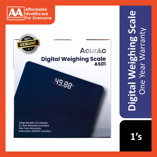 Acurac Digital Weighing Scale AS01 [1 Year Warranty]