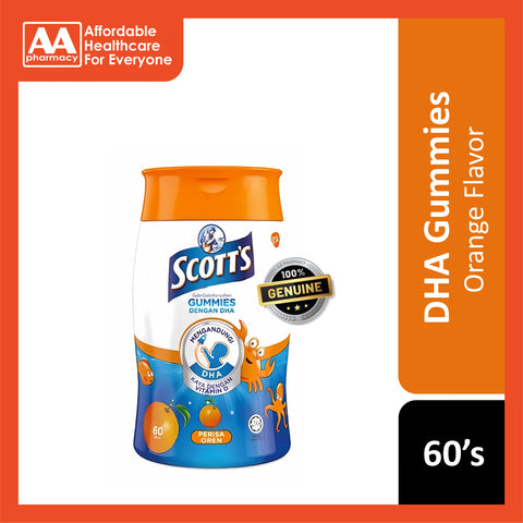 Scott's DHA Gummies Orange 60's