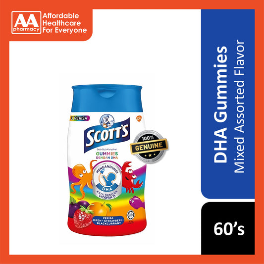 Scott's DHA Gummies Assorted Flavor 60's