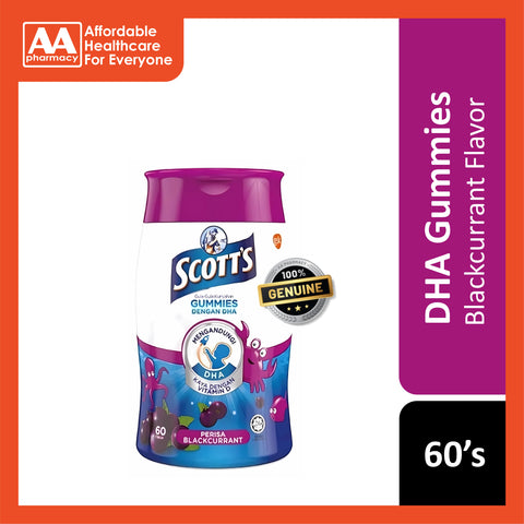 Scott's DHA Gummies Blackcurrant 60's