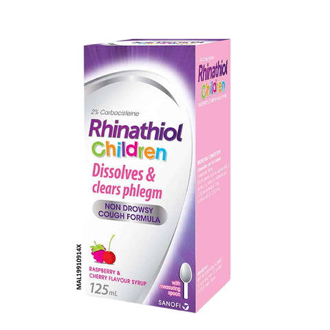 Rhinathiol Bronchial Congestion Children Syrup 125ml (2% Carbocisteine)