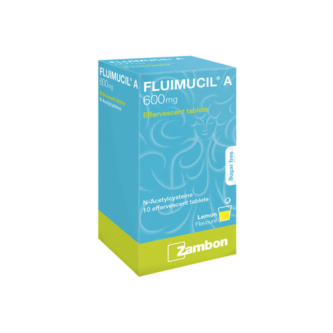 Fluimucil A 600mg Effervescent Tablet 10's