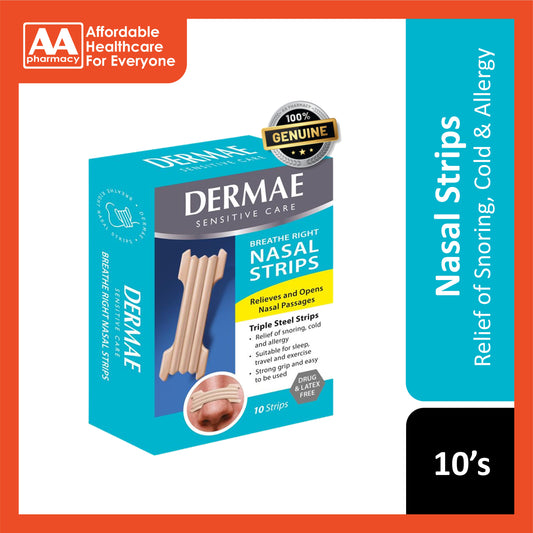 Dermae Breathe Right Nasal Strip 10's