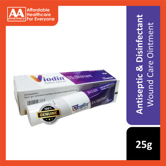 Viodin Povidone-Iodine 5% w/w Ointment 25g