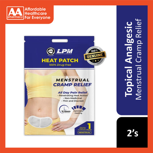 LPM Menstrual Cramp Relief Heat Patch 2s