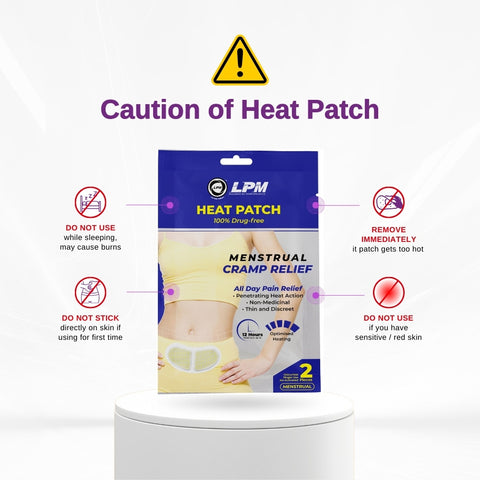 LPM Menstrual Cramp Relief Heat Patch 2s