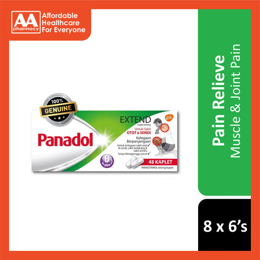 Panadol Extend 665mg Caplet 8x6's