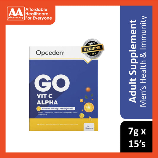 [CLEARANCE] [EXP 24/08/2025] Opceden Go Vit C Alpha Sachet 7gx15's