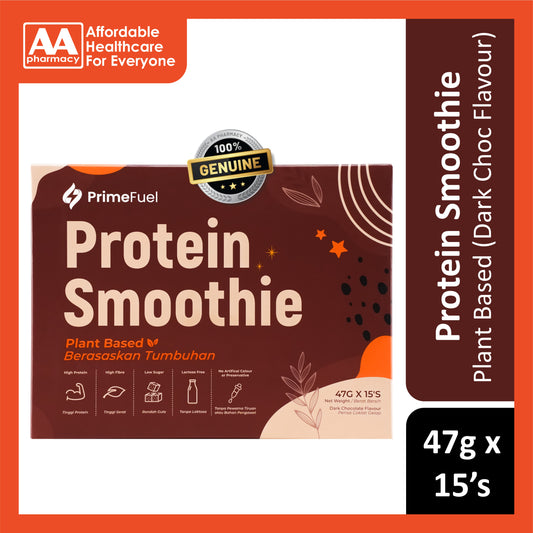 PrimeFuel Plant Based Dark Chocolate Protein Smoothie 47g x 15's