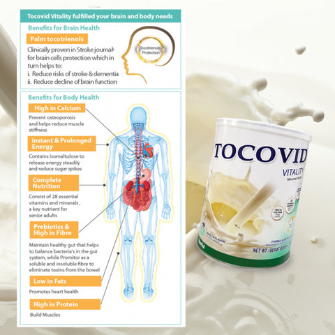 [EXP 09/2025] Tocovid Vitality Nutritional Drink 850g