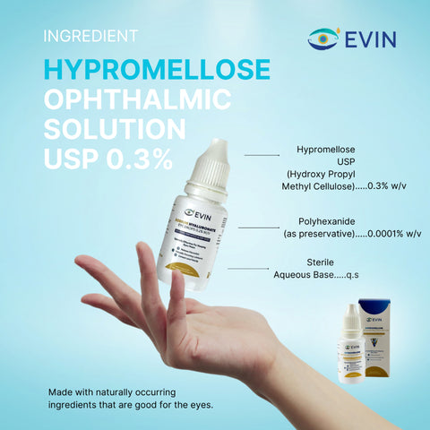 Evin Hypromellose (HPMC 0.3%) Eye Drop 10mL