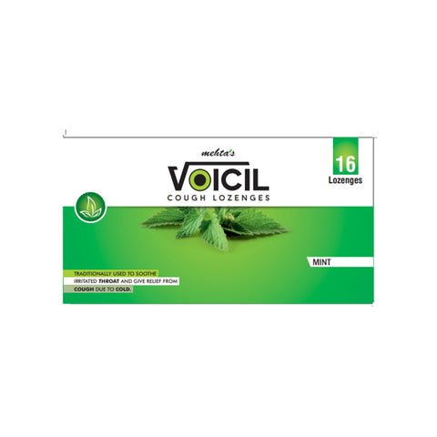 Voicil Mint Lozenges 16's (Irritated Throat and Cough Relief)