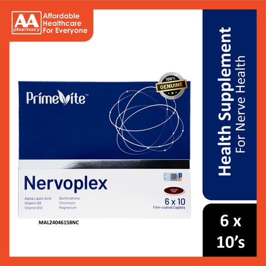 PrimeVite Nervoplex Film-Coated Caplet 6x10's