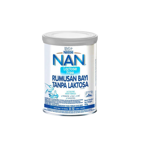 Nestlé NAN Lactose Free Infant Formula 400g (For Babies 0-12 Months)