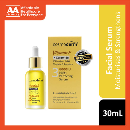 Cosmoderm Vitamin E + Ceramide 8000 IU Moist Perfecting Serum 30mL