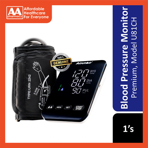 Acurac Premium Blood Pressure Monitor (Model: U81CH) [5 Years Warranty]