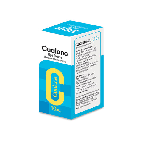 Cualone Sodium Hyaluronate 0.1% Eye Drops 10mL