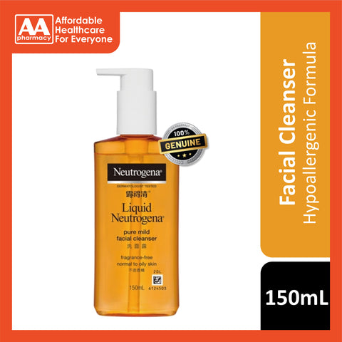 Liquid Neutrogena Pure Mild Facial Cleanser 150mL (Fragrance-Free)