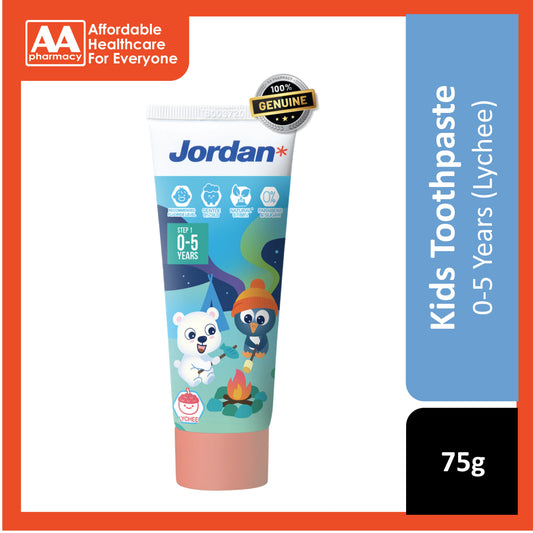 Jordan Toothpaste Step 1 (0 - 5 Years) 75g - Lychee