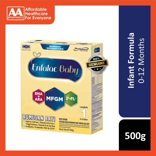 Enfalac Baby Infant Formula Step 1 500g (For Babies 0-12 Months)