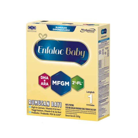 Enfalac Baby Infant Formula Step 1 500g (For Babies 0-12 Months)