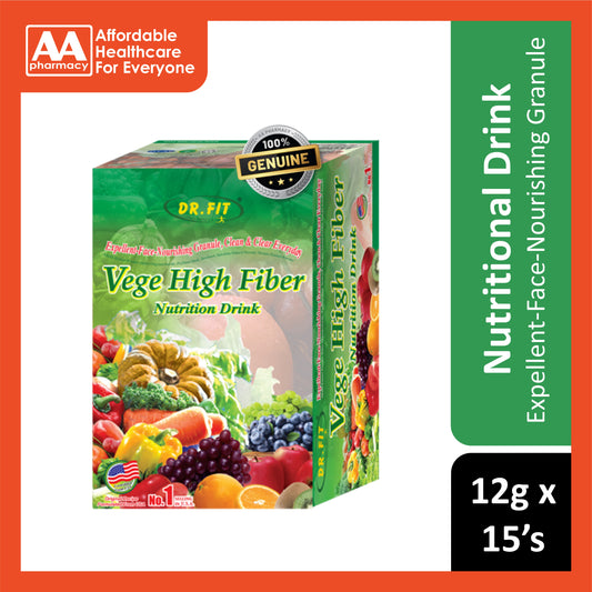 Dr. Fit Vege High Fiber Nutrition Drink Sachet 12gx15's