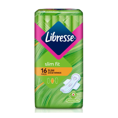 Libresse Pads (Slim Fit, 24cm Wings) 16's