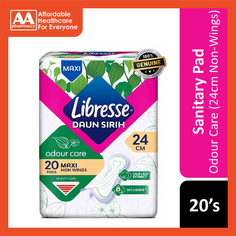 Libresse Pads (Odour Care, Maxi, 24cm Non-Wings) 20's