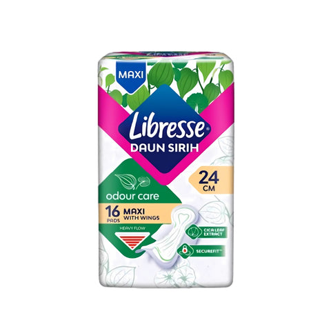 Libresse Pads (Odour Care, Maxi, 24cm Wings) 16's