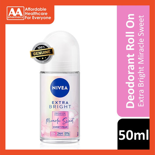 Nivea Deodorant Female Extra Bright Miracle Sweet Roll On 50ml