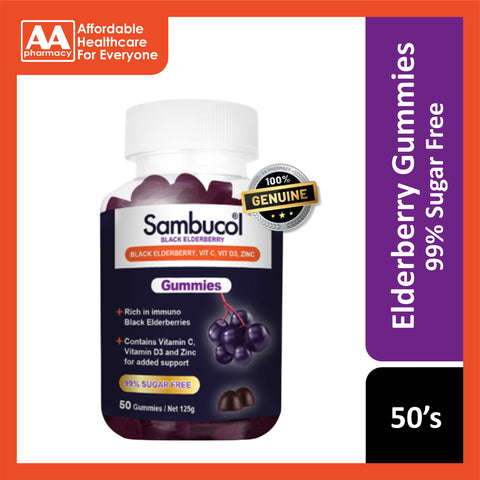 Sambucol Black Elderberry Original Gummies 50's