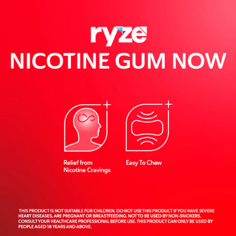 Ryze Quit Smoking Gum Frosty Mint 2mg - Nicotine Gum