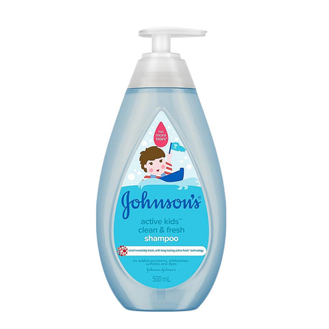 Johnson's Active Kids Clean & Fresh Shampoo 500mL