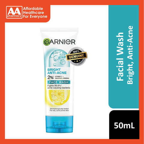 Garnier Bright Complete 3-in-1 Anti Acne Foam Cleanser 100mL