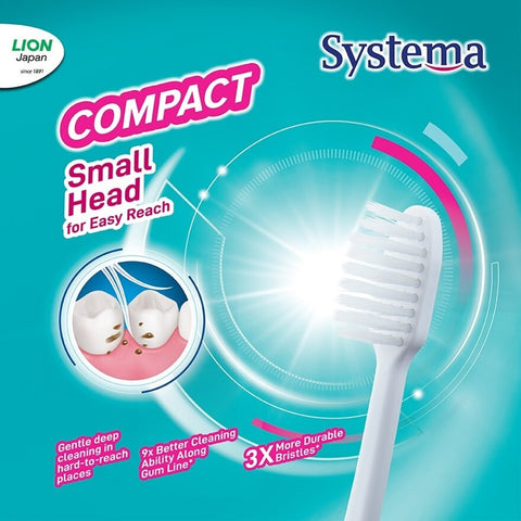 Systema Toothbrush Compact 3 pcs (Super Value Pack)