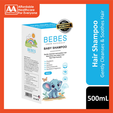 Bebes Baby Shampoo 500mL (Tear Free Formula)