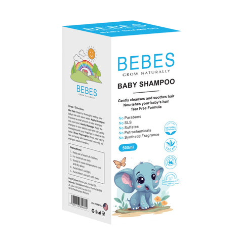 Bebes Baby Shampoo 500mL (Tear Free Formula)