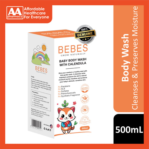 Bebes Baby Body Wash with Calendula 500mL