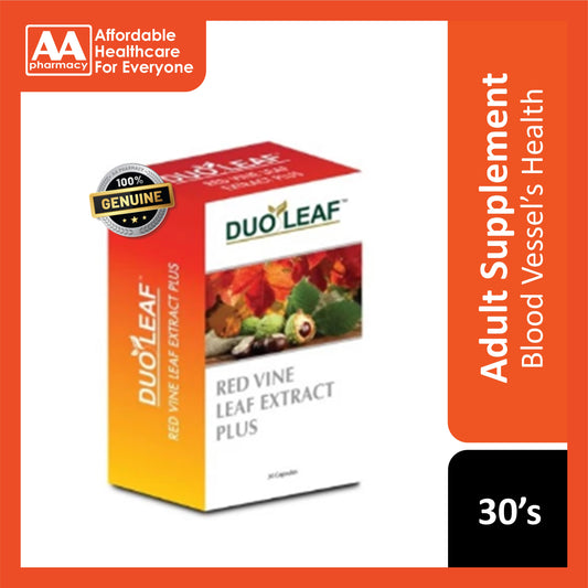 Duoleaf Red Vine Leaf Extract Plus Vegecapsule 30's