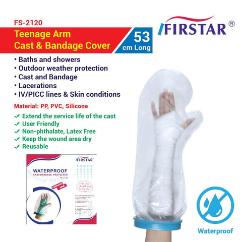 Firstar Waterproof Cast/Bandage Protector FS-2120 (Teenager Arm, 53cm) 1's