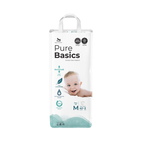 Applecrumby PureBasics Baby Pants Size M 42's+2's (For 5-10kg)