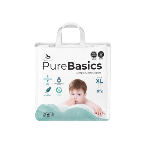 Applecrumby PureBasics Baby Pants Size XL 30's+2's (For 12-18kg)