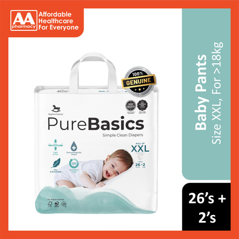 Applecrumby PureBasics Baby Pants Size XXL 26's+2's (For More Than 18kg)