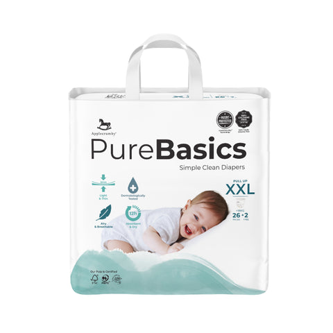 Applecrumby PureBasics Baby Pants Size XXL 26's+2's (For More Than 18kg)