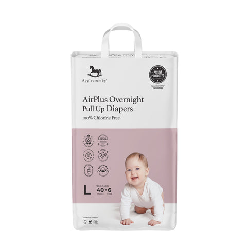 Applecrumby AirPlus Overnight Baby Pants Size L 40's+6's (For 9-14kg)