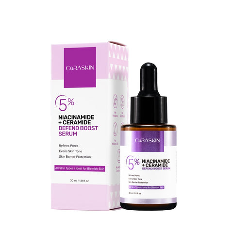 Curaskin 5% Niacinamide + Ceramide Defend Boost Serum 30mL