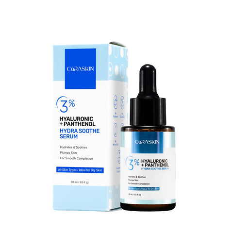 Curaskin 3% Hyaluronic Acid + Panthenol Hydra Soothe Serum 30mL