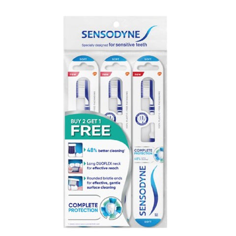 Sensodyne Complete Protection Toothbrush (Soft) 3's