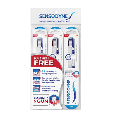 Sensodyne Sensitivity & Gum Toothbrush (Soft) 3's