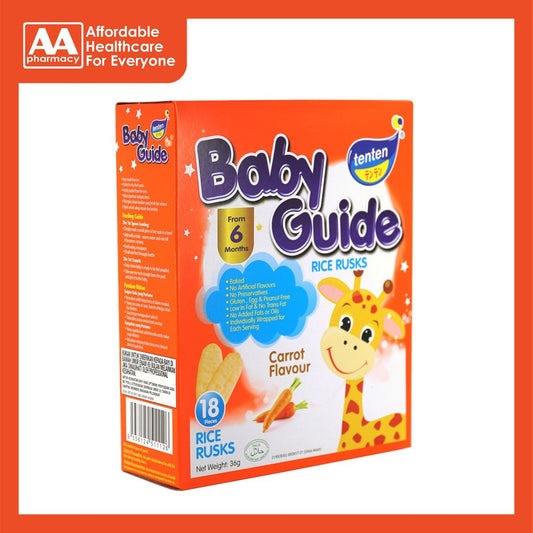 Tenten Baby Guide Rice Rusks (Carrot) 36g